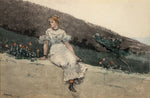 The garden wall by Winslow Homer