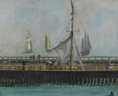 The jetty of Boulogne-sur-Mer by Edouard Manet