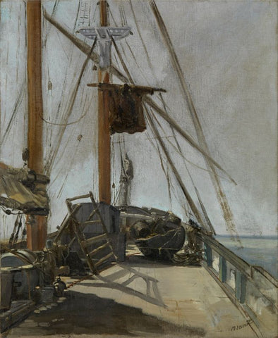 The ship deck by Edouard Manet