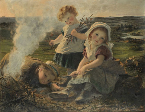 The bonfire by Sophie Gengembre Anderson