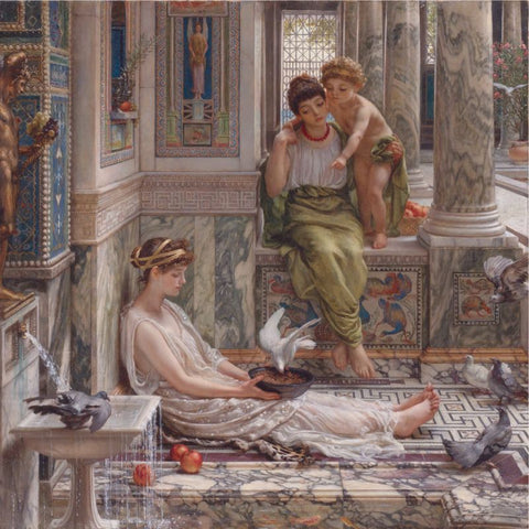 The corner of the villa by Edward Poynter