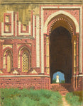 The gate near Qutub Minar. Old delhi by Vasily Vereshchagin