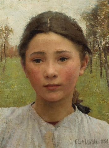 The head of a young girl by George Clausen