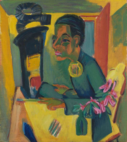 The painter - selfportrait by Ernst Ludwig Kirchner