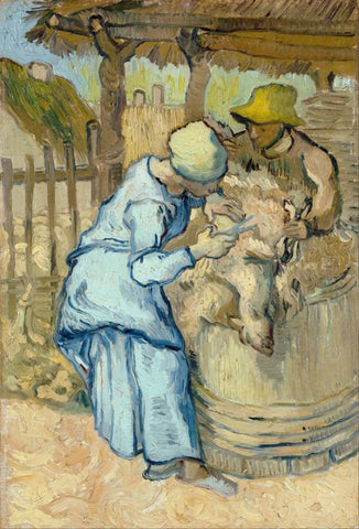 The sheep-shearer by Vincent Van Gogh