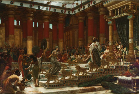 The visit of the Queen of Sheba to King Solomon by Edward Poynter