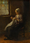 The young seamstress by Jozef Israëls
