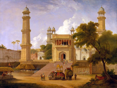 Thomas Daniell - Indian Temple, Said to Be the Mosque of Abo-ul-Nabi, Muttra