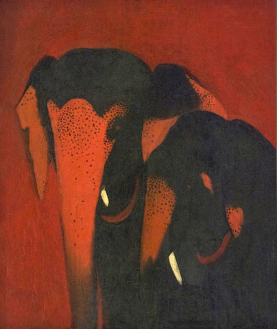Two Elephants by Amrita Sher Ghil