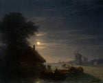 Ukrainian Landscape at Night by Hovhannes Aivazovsky