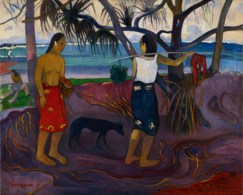 Under the Pandanus II by Paul Gauguin