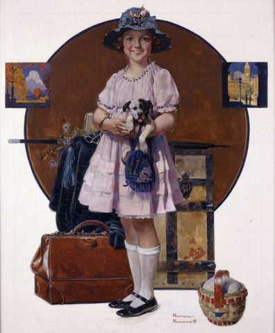 Vacation's Over by Norman Rockwell