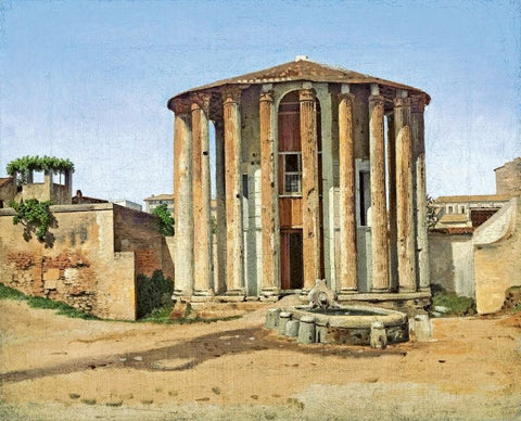 Vesta Temple in Rome by Christoffer Wilhelm Eckersberg