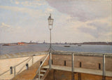 View from the Trekroner Battery with Copenhagen in the distance by Christoffer Wilhelm Eckersberg