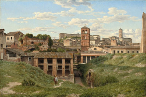 View of the Cloaca Maxima, Rome by Christoffer Wilhelm Eckersberg