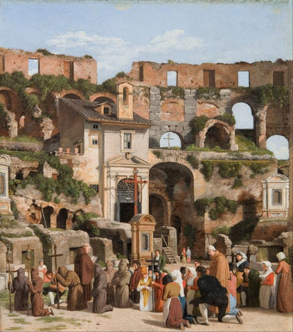 View of the Interior of the Colosseum by Christoffer Wilhelm Eckersberg