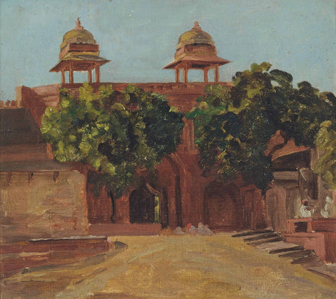View of the Lal Darwaza on the Matwa Road, between the Purana Qila and Old City, Delhi by Valentine Cameron Prinsep