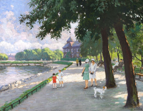 View of the Langelinie Pavilion, Copenhagen by Paul Fischer