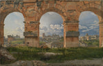 View through three arches in the Coliseum's third log by Christoffer Wilhelm Eckersberg