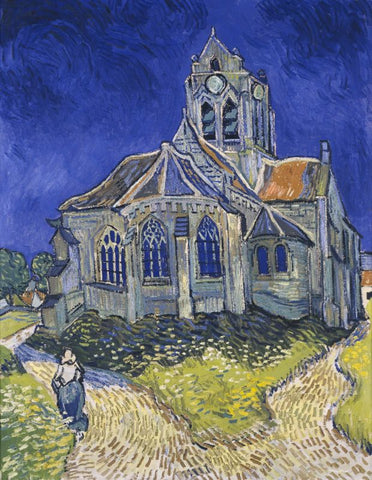 The Church in Auvers-sur-Oise, View from the Chevet (1890) by Vincent van Gogh