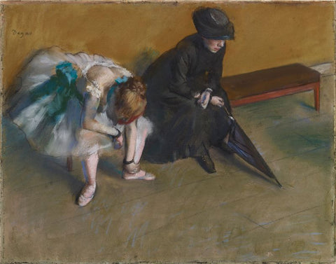 Waiting by Edgar Degas