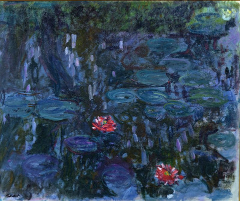 Water Lilies Willow Reflections by Claude Monet
