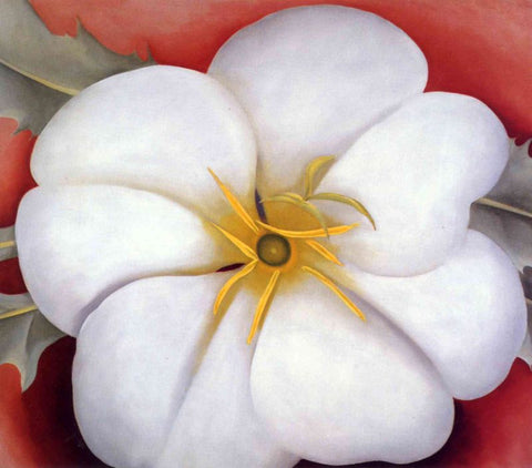 White Flower on Red Earth by Georgia O'Keeffe