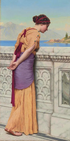 Who Can They Be by John William Godward