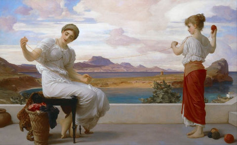 Winding the skein by Frederic Leighton