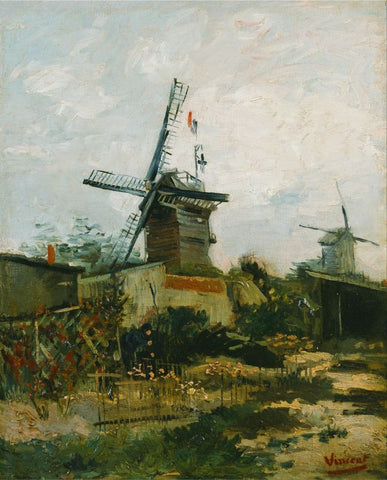 Windmills on Montmartre by Vincent Van Gogh