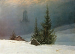 Winter Landscape with a Church by Caspar David Friedrich