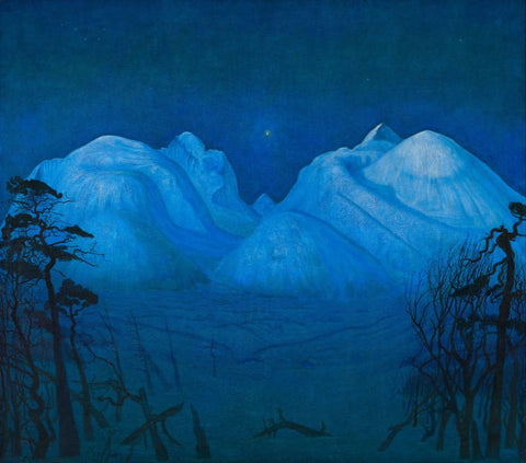 Winter Night in the Mountains by Harald Sohlberg