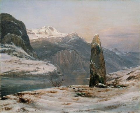 Winter at the Sognefjord by Johan Christian Clausen Dahl
