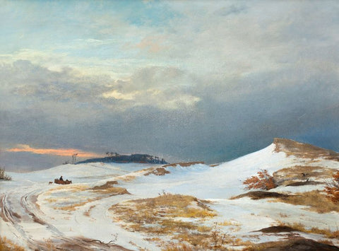 Winter landscape by Johan Thomas Lundbye