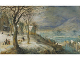 Winter landscape by Pieter Brueghel the Younger