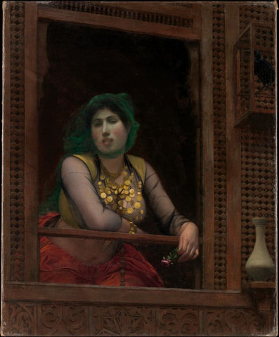 Woman at a Balcony by Jean Leon Gerome