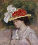 Woman in a Flowered Hat by Pierre-Auguste Renoir