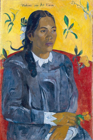 Woman with a Flower by Paul Gauguin