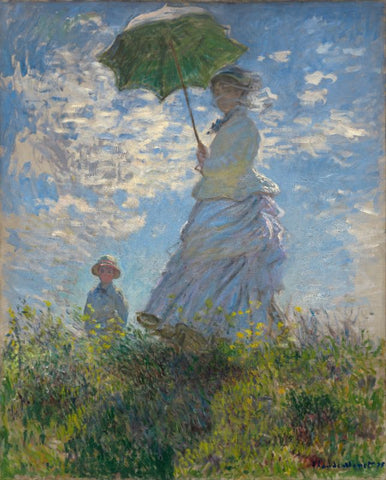 Woman with a Parasol by Claude Monet