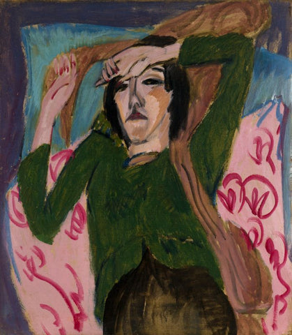 Woman in a Green Jacket by Ernst Ludwig Kirchner