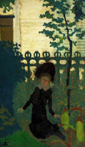 Woman in the garden by Edouard Vuillard