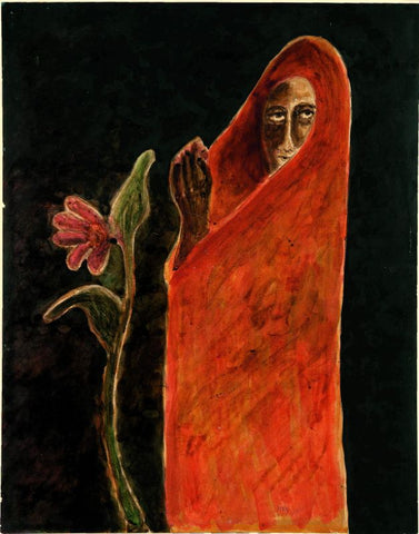 Woman with Flower by Rabindranath Tagore