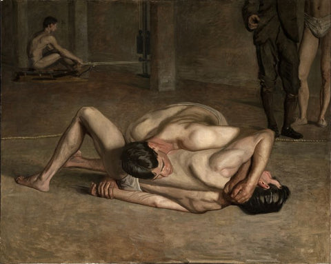 Wrestlers by Thomas Eakins