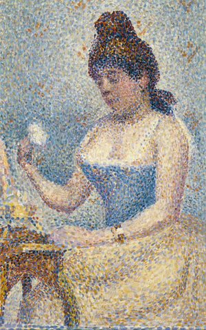 Young Woman Powdering Herself by Georges Pierre Seurat
