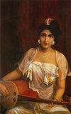 Lady Playing Veena by Raja Ravi Varma