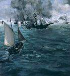 he Battle of the U.S.S. by Edouard Manet